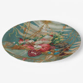 Santa und seine Phantastischen Papierflieger Telle Pappteller (Schrägansicht)