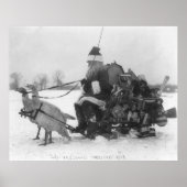 Santa und seine Türkei Rentier Poster (Vorne)
