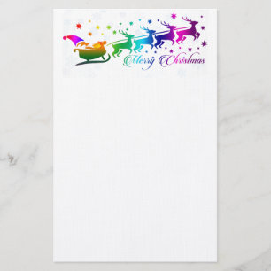 Santa und Sleigh Briefpapier