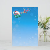 Santa und Sleigh Briefpapier (Stehend Vorderseite)