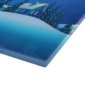 Santa und Sleigh Schneidebrett (Ecke)