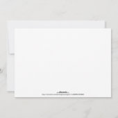 Santa und Sleigh Winter Szene Feiertagskarte (Rückseite)