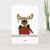 Santa und Smooshy Feiertagskarte (Rückseite)