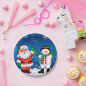 Santa und Snowman Pappteller (Party)