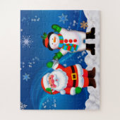 Santa und Snowman Puzzle (Vertikal)