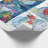 SANTA UND SNOWMEN CHRISTMAS PARTY GESCHENKPAPIER (Ecke)