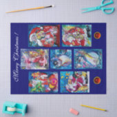 SANTA UND SNOWMEN CHRISTMAS PARTY SEIDENPAPIER (Basteln)