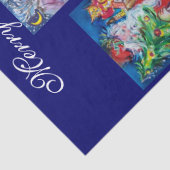 SANTA UND SNOWMEN CHRISTMAS PARTY SEIDENPAPIER (Detail)