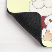 Santa und Snowmen T - Shirt und Geschenke Mousepad (Ecke)