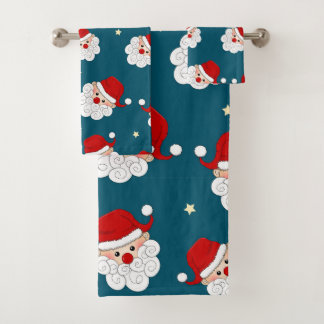 Santa und Star Badhandtuch Set