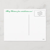 Santa und TreeMan Feiertagspostkarte (Rückseite)