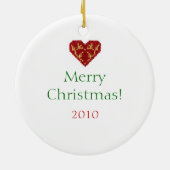 Santa und Zug Keramik Ornament (Hinten)