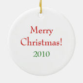 Santa und Zug Keramikornament (Hinten)