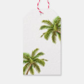 Santa under a Beach Umbrella Christmas Geschenkanhänger (Rückseite)