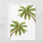 Santa under a Beach Umbrella Christmas Party Einladung (Rückseite)