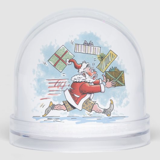 Santa Unprepared snow globe Schneekugeln (Vorderseite)