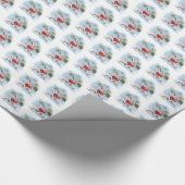 Santa Unvorbereitet glänzendes Packpapier (Ecke)