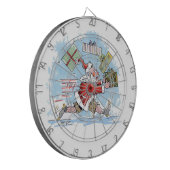 Santa Unvorbereitete Dartscheibe (Vorderseite Links)