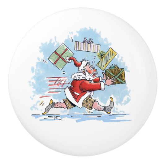 Santa Unvorbereitete Keramik Keramikknauf (Vorderseite)