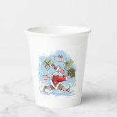 Santa Unvorbereitete Papierbecher (Vorderseite)