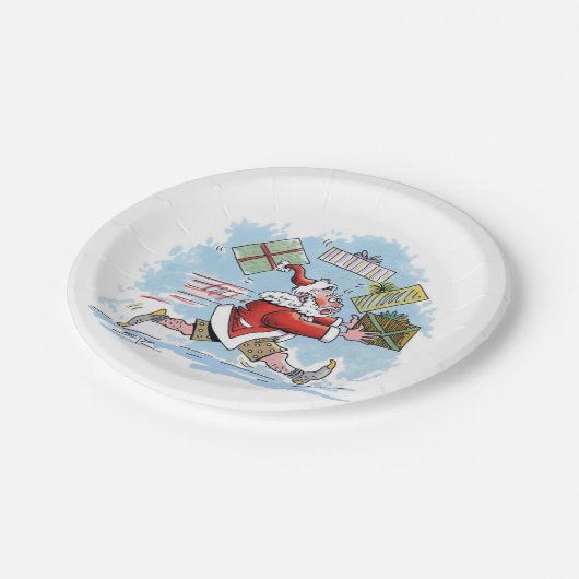 Santa Unvorbereitete Teller (Schrägansicht)