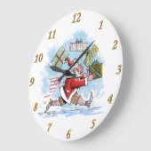Santa Unvorbereitete Wanduhr (Winkel)