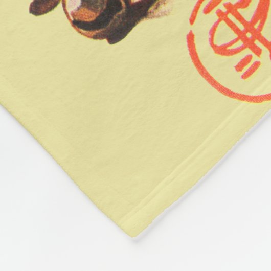 Santa Up a Lady Fleecedecke (Ecke)