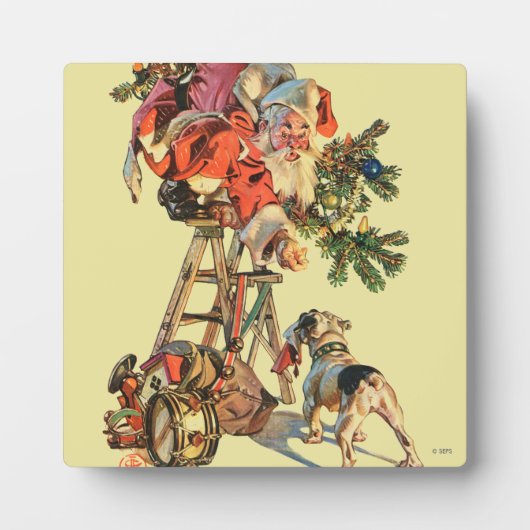 Santa Up a Lady Fotoplatte (Vorderseite)