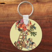 Santa Up a Lady Schlüsselanhänger (Vorderseite)