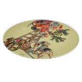 Santa Up a Lady Schneidebrett (Ecke)