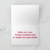 Santa Van mit Rentier Feiertagskarte (Innenseite)