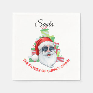 Santa, Vater und Gründer der Lieferkette Serviette
