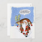 Santa Venison Feiertagspostkarte (Vorne/Hinten)