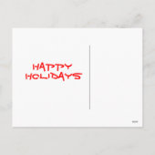 Santa Venison Feiertagspostkarte (Rückseite)