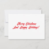 Santa Versus The Snowmen Flat Greeting Card Karte (Rückseite)