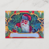 SANTA VINTAG blau Visitenkarte (Rückseite)