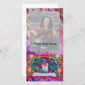 SANTA VINTAG FEIERTAGSKARTE (Vorne/Hinten)