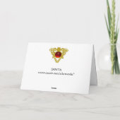 SANTA VINTAG FEIERTAGSKARTE (Rückseite)