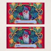 SANTA VINTAG GIFT TAG (Vorne & Hinten)