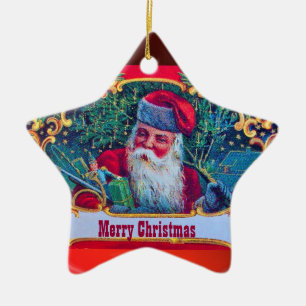 SANTA VINTAG KERAMIK ORNAMENT