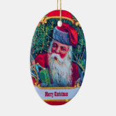 SANTA VINTAG KERAMIKORNAMENT (Rechts)