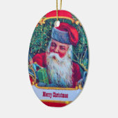 SANTA VINTAG KERAMIKORNAMENT (Links)