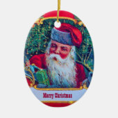 SANTA VINTAG KERAMIKORNAMENT (Vorne)