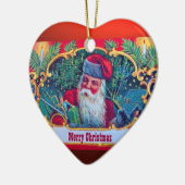 SANTA VINTAG KERAMIKORNAMENT (Links)