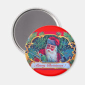SANTA VINTAG MAGNET (Vorderseite/Rückseite)