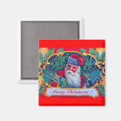 SANTA VINTAG MAGNET (Vorderseite/Rückseite)
