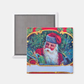 SANTA VINTAG MAGNET (Vorderseite/Rückseite)