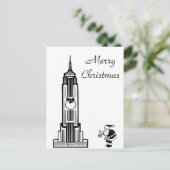 Santa Vintag Style New York City Weihnachten (Stehend Vorderseite)