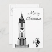 Santa Vintag Style New York City Weihnachten (Vorne/Hinten)