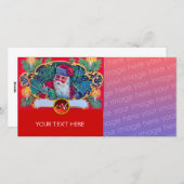 SANTA VINTAGE CHRISTMAS FEIERTAGSKARTE (Vorne/Hinten)